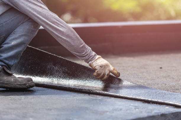 Professional Exterior Waterproofing technician working in Brightwaters, NY